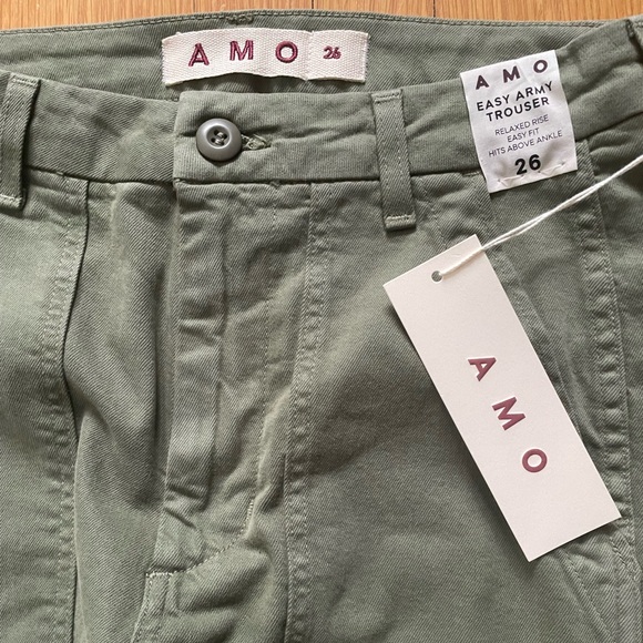 AMO Easy Army Trouser Tea Leaf, size 26, NWT - Picture 6 of 9